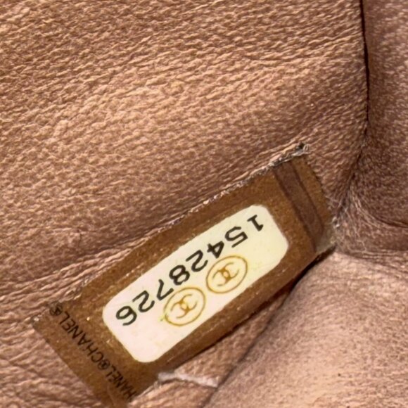 AUTHENTIC CHANEL 11A EXOTIC PYTHON JUMBO CLASSIC DOUBLE FLAP BAG BROWN - Picture 9 of 13